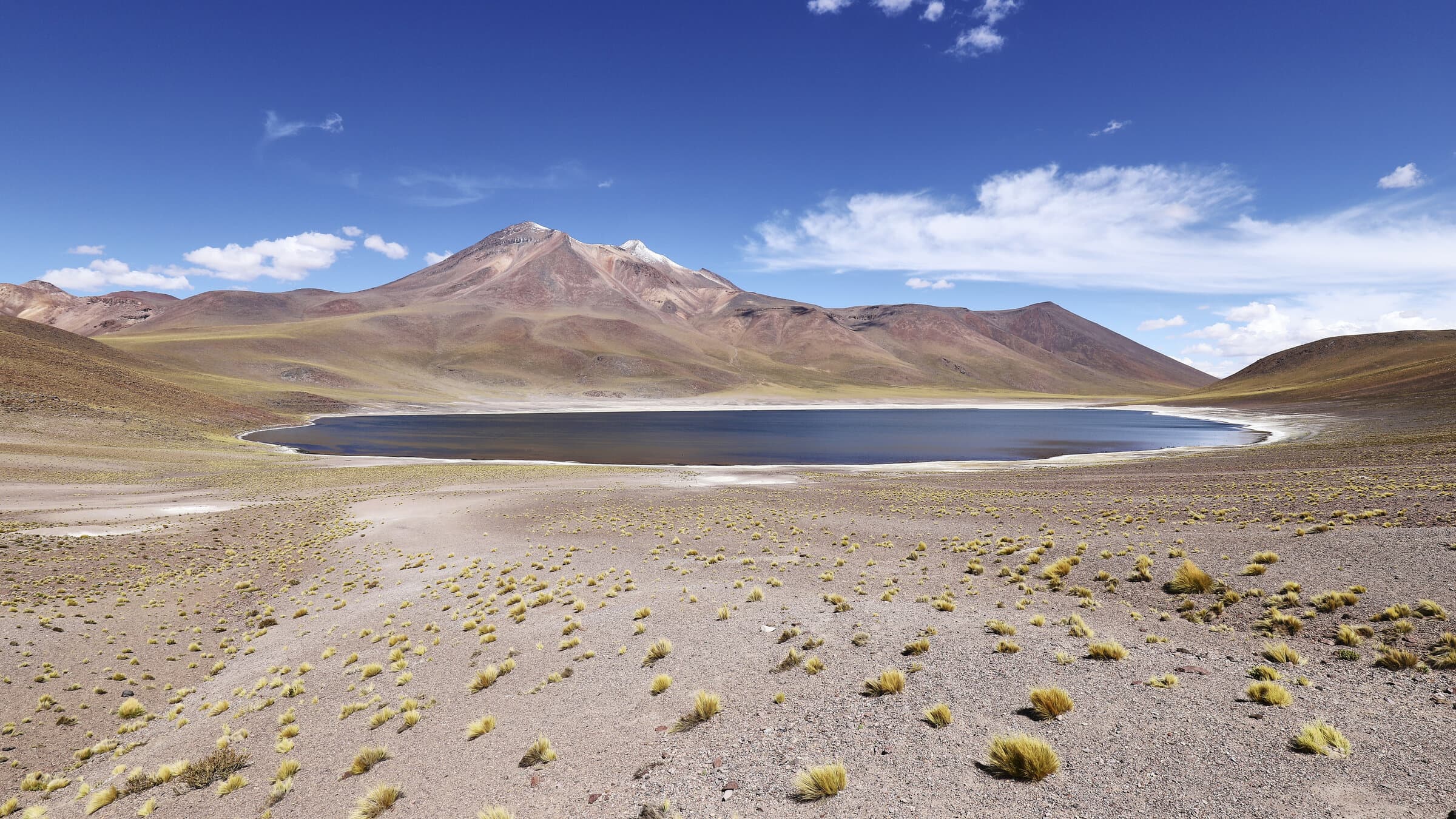 High-altitude lagoon in the Atacama