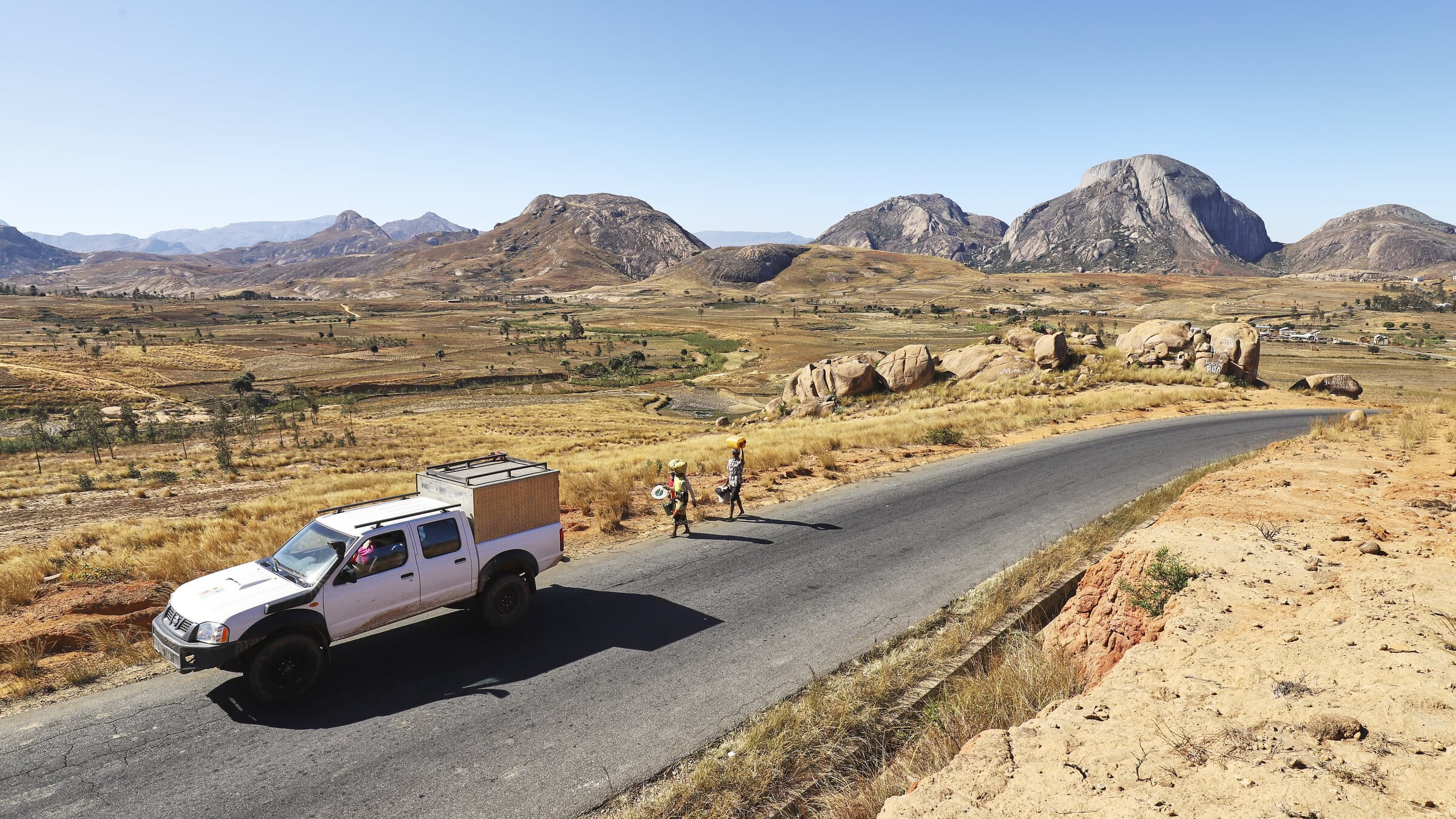 Overlander truck on Malagasy highlands